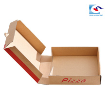 caixa de pizza de papel de tamanho personalizado para embalagens de alimentos com o próprio logotipo